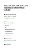 NURS&lowbar;231&lowbar;ACTUAL&lowbar;EXAM&lowbar;SCRIPT&lowbar;2026&lowbar;FULL&lowbar;QUESTIONS&lowbar;AND&lowbar;CORRECT&lowbar;ANSWERS&period;pdf