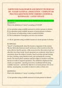 SARTECH III EXAM &lpar;SEARCH AND RESCUE TECHNICIAN &NewLine;III&rpar; - NASAR NATIONAL ASSOCIATION - COMPLETE 300 &NewLine;PRACTICE QUESTIONS WITH VERIFIED ANSWERS & &NewLine;RATIONALES &vert; LATEST UPDATE
