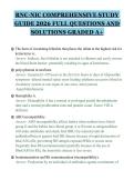 RNC-NIC COMPREHENSIVE STUDY&NewLine;GUIDE 2026 FULL QUESTIONS AND&NewLine;SOLUTIONS GRADED A&plus;&NewLine;