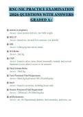 RNC-NIC PRACTICE EXAMINATION&NewLine;2026 QUESTIONS WITH ANSWERS&NewLine;GRADED A&plus;&NewLine;