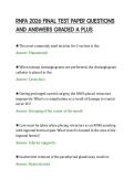 RNFA 2026 FINAL TEST PAPER QUESTIONS&NewLine;AND ANSWERS GRADED A PLUS&NewLine;