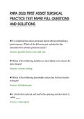 RNFA 2026 FIRST ASSIST SURGICAL&NewLine;PRACTICE TEST PAPER FULL QUESTIONS&NewLine;AND SOLUTIONS