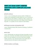 RNRF DCF EXAM SCRIPT VERIFIED&NewLine;QUESTIONS WITH COMPLETE SOLUTION&NewLine;REVIEW&NewLine;