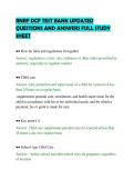 RNRF DCF TEST BANK UPDATED&NewLine;QUESTIONS AND ANSWERS FULL STUDY&NewLine;SHEET&NewLine;