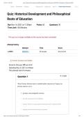 EDUC 604 Quiz &ndash; Historical Development & Philosophical Roots of Education &vert; Liberty University &vert; 2026 Graduate Foundations Review & Verified Answers&NewLine;