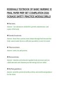 ROSDHALS TEXTBOOK OF BASIC NURSING 12&NewLine;FINAL PAPER PREP SET COMPILATION 2026&NewLine;DOSAGE SAFETY PRACTICE MODULE DRILLS&NewLine;