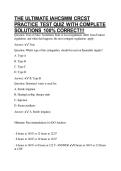 THE ULTIMATE IAHCSMM CRCST PRACTICE TEST QUIZ WITH COMPLETE SOLUTIONS 100&percnt; CORRECT&excl;&excl;&excl;