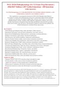 WGU D236 Pathophysiology OA V2 Exam Prep Guide &vert; 250 Verified Questions & Answers &lpar;2026&sol;2027 Edition&rpar;