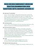 ROSH REVIEW EMERGENCY MEDICINE&NewLine;PRACTICE EXAMINATION 2026&NewLine;QUESTIONS WITH ANSWERS GRADED A&plus;