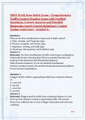 IMSA Work Zone Safety Exam &vert; Comprehensive Traffic Control Practice Exam with Verified Questions&comma; Correct Answers & Detailed Rationales &vert; Latest Update 2026&sol;2027 &ndash; Graded A&plus;