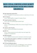ROTC FINAL CERTIFICATION SCRIPT&NewLine;2026 QUESTIONS WITH SOLUTIONS&NewLine;GRADED A&plus;&NewLine;