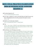 ROTC FINAL PRACTICE EXAMINATION&NewLine;2026 QUESTIONS WITH ANSWERS&NewLine;GRADED A&plus;&NewLine;