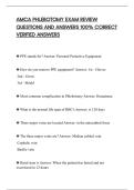 AMCA PHLEBOTOMY EXAM REVIEW&NewLine;QUESTIONS AND ANSWERS 100&percnt; CORRECT&NewLine;VERIFIED ANSWERS