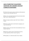 AMCA PHLEBOTOMY EXAM REVIEW&NewLine;QUESTIONS AND ANSWERS 2026&sol;2027&NewLine;COMPLETE EXAM REVIEW