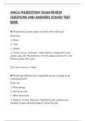 AMCA PHLEBOTOMY EXAM BUNDLE SCRIPT TESTED QUESTIONS AND SOLUTIONS 100 PERCENT CORRECT&lpar;PACKAGE DEAL&rpar;