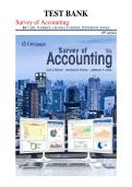 Survey of Accounting Test Bank 10th Edition &vert; Warren&comma; Farmer & Jones