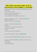 MKT 3401 Exam Study Guide ACTUAL &NewLine;QUESTIONS AND CORRECT ANSWERS