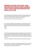 READINESS CJE EXAM &sol; STUDY GUIDE - EXAM QUESTIONS WITH VERIFIED CORRECT ANSWERS LATEST UPDATED 2026 FOR GUARANTEED PASS RATED A&plus; GET IT NOW