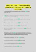 MBIO 3401 Exam 1 Zhang UPDATED &NewLine;ACTUAL QUESTIONS AND CORRECT &NewLine;ANSWERS