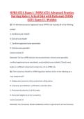 NURS 6531 Exam 1 &vert; NURS 6531 Advanced Practice &NewLine;Nursing Roles &vert; Actual Q&A with Rationale &lpar;NURS &NewLine;6531 Exam 1&rpar; &vert; Walden
