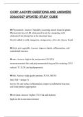 CCRP AACVPR QUESTIONS AND ANSWERS&NewLine;2026&sol;2027 UPDATED STUDY GUIDE