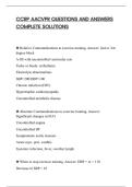 CCRP AACVPR QUESTIONS AND ANSWERS&NewLine;COMPLETE SOLUTIONS
