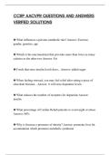 CCRP AACVPR QUESTIONS AND ANSWERS&NewLine;VERIFIED SOLUTIONS