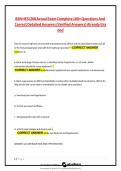 BSN HESI 266 Actual Exam Complete 100&plus; Questions And Correct Detailed Answers &lpar;Verified Answers&rpar; Already Graded A&plus;