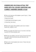 HONDROS BIO 254 EXAM ACTUAL TEST&NewLine;PAPER WITH FULL SOLVED QUESTIONS AND&NewLine;CORRECT ANSWERS GRADED A PLUS&NewLine;