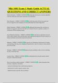 Mkt 3401 Exam 1 Study Guide ACTUAL &NewLine;QUESTIONS AND CORRECT ANSWERS