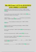 Mkt 3401 Exam 1 ACTUAL QUESTIONS &NewLine;AND CORRECT ANSWERS