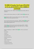 NCMHCE Practice Test Exam UPDATED &NewLine;ACTUAL QUESTIONS AND CORRECT &NewLine;ANSWERS