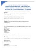 NU 155 EXAM 2 LATEST 2026&sol;2027 &vert; FOUNDATIONS OF NURSING &ndash; GALEN COLLEGE &vert; EXPERT VERIFIED &vert; 75 VERIFIED Q&A &vert; DETAILED RATIONALES &vert; PASS GUARANTEED &ndash; A&plus; GRADED