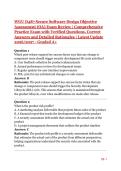 WGU D487 Secure Software Design OA Exam Review &vert; Comprehensive Practice Questions with Verified Answers & Detailed Rationales &vert; Latest Update 2026&sol;2027 &ndash; Graded A&plus;