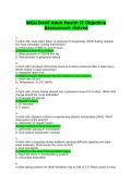 WGU D446 Adult Health II Objective Assessment -Solved