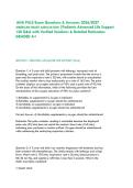 AHA PALS Exam Questions 2026&sol;2027 &vert; 150 Q&A with Rationales &vert; Pediatric Advanced Life Support Study Guide &vert; Instant PDF