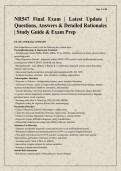 NR547 Final Exam &vert; Latest Update &vert; Questions&comma; Answers & Detailed Rationales &vert; Study Guide & Exam Prep