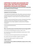 CERTIFIED FLOODPLAIN MANAGER CFM EXAM 2026 &vert; 300 PRACTICE QUESTIONS&comma; ANSWERS & DETAILED RATIONALES