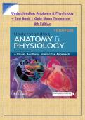 Understanding Anatomy & Physiology &ndash; Test Bank &vert; Gale Sloan Thompson &vert; &NewLine;4th Edition &NewLine;