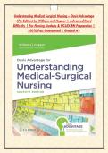 Understanding Medical Surgical Nursing &ndash; Davis Advantage &NewLine;&lpar;7th Edition&rpar; by Williams and Hopper &vert; Advanced&sol;Hard &NewLine;Difficulty &vert; For Nursing Students & NCLEX-RN Preparation &vert; &NewLine;100&percnt; Pass Guaranteed &vert; Graded A&plus;