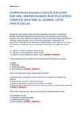 CAHIMS Review Questions 2025&sol;2026 &vert; Complete Exam Questions and Verified Answers &vert; Certified Associate in Healthcare Information & Management Systems Study Guide &vert; HIMSS CAHIMS Practice Test&comma; Health Informatics&comma; EHR&comma; HIPAA&comma; HITECH & Healthcare IT