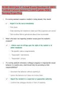 NURS 1010 Quiz 1 Review &vert; Nursing Practice Questions & Detailed Answer Explanations &vert; 2026 Updated Exam Prep