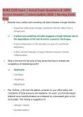 NURS 5220 Exam Study Guide &vert; Nursing Practice Questions & Detailed Answer Explanations &vert; 2026 Updated Review