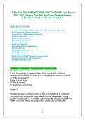 ATI RN PEDIATRIC NURSING ONLINE PRACTICE 2026 B Exam Newest 2026&sol;2027 Complete Questions And Correct Detailed Answers &vert;Already Graded A&plus;