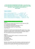 CT LIFE AND HEALTH INSURANCE EXAM 2026 &vert; Actual Real Exam Testing And Frequently Testing Questions With Verified Answers With Rationales&vert; Expert Verified For Guaranteed Pass &vert; &NewLine;Latest Update&NewLine;