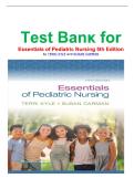 Test Ban&kappa; for Essentials of Pediatric Nursing 5th Edition by TERRI &Kappa;YLE and SUSAN CARMAN isbn-978-1975236144
