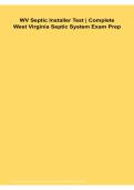 WV Septic Installer Test Complete West Virginia Septic System Exam Prep 2026&sol; 2027