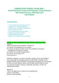 CANNON TRUST SCHOOL I EXAM 2026 &vert;&NewLine; Actual Real Exam Testing And Frequently Testing Questions With Verified Answers With Rationales &NewLine;Latest Update&NewLine;