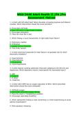 WGU D446 Adult Health II &vert;PA &vert;Pre Assessment -Solved &vert;Accurate&vert;Verified