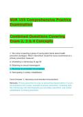 NUR 155 Comprehensive Practice Examination&NewLine;&NewLine;Combined Questions Covering Exam 2&comma; 3 & 4 Concepts&NewLine;